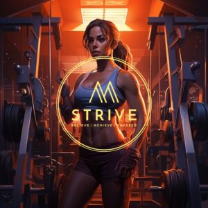 A female gym goer working out in a gym environment, toning her muscles